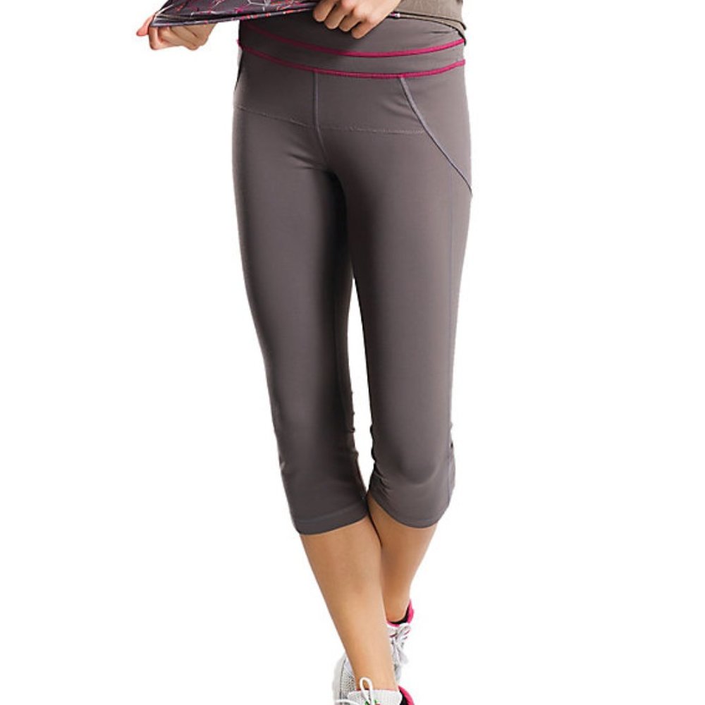 Lole Lively Grey Storm Capri Leggings Size XS